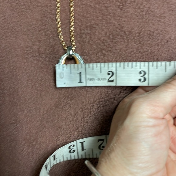 Swarovski rose gold diamond pendant necklace - Picture 9 of 10
